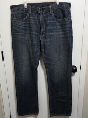 Levi's 559 Men's Relaxed Straight Jeans 38x32 Dark Wash Blue Denim